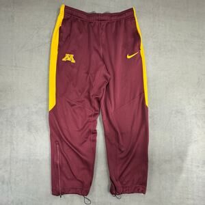 Minnesota Golden Gophers Nike Athletic Pants Mens Maroon/ Gold LARGE‎